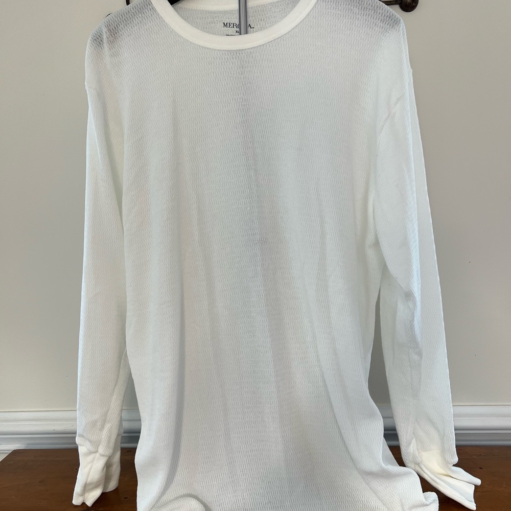 Merona White Long Sleeve Tee